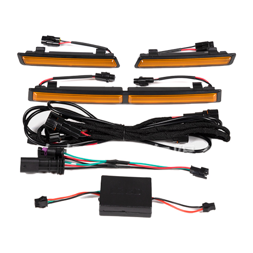Suitable for Tesla Model Y/3 daytime running lights, front bumper fog lights, brake navigation lights, anti rear end collision lights