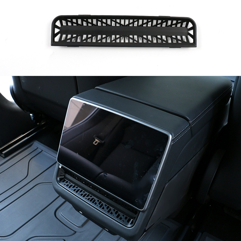 Suitable for the updated version of Model 3's central control air outlet protective cover, rear central control protective equipment protective cover