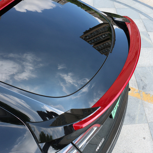 Suitable for Tesla Model Y tail wing modification, high-performance sport P version, small pressure tail fixed wing, no drilling required
