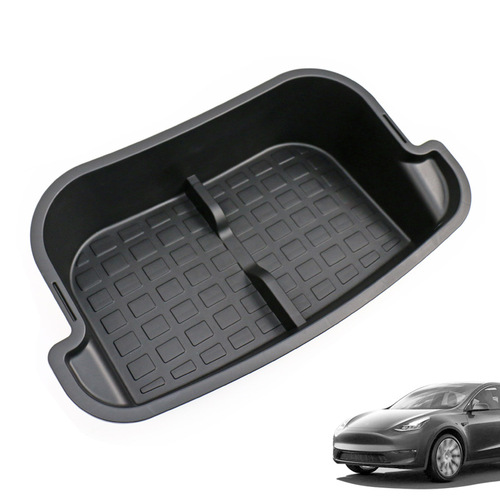 Suitable for Tesla Model's trunk storage box, double-layer front storage box, modified accessories