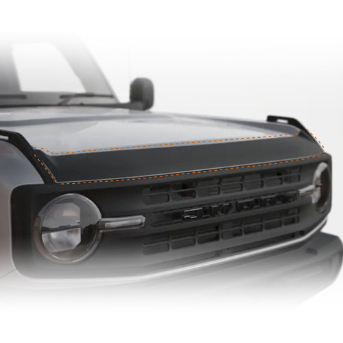 Suitable for Ford Bronco engine hood protector, sandstone block, engine mudguard, modified decorative accessories