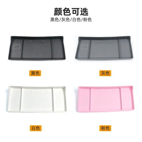 Suitable for Tesla Model 3 Y central control storage box instrument panel ETC soft rubber storage box storage modification accessories