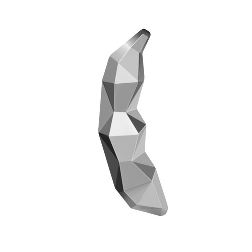 Suitable for Tesla's updated Model 3/Y/S/X tail sticker, Cyber edamame metal interior decoration accessories
